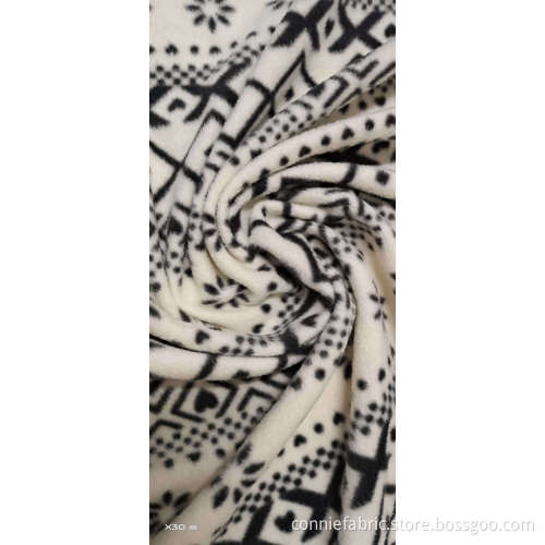100% Polyester Polar Fleece with Printed Fabric